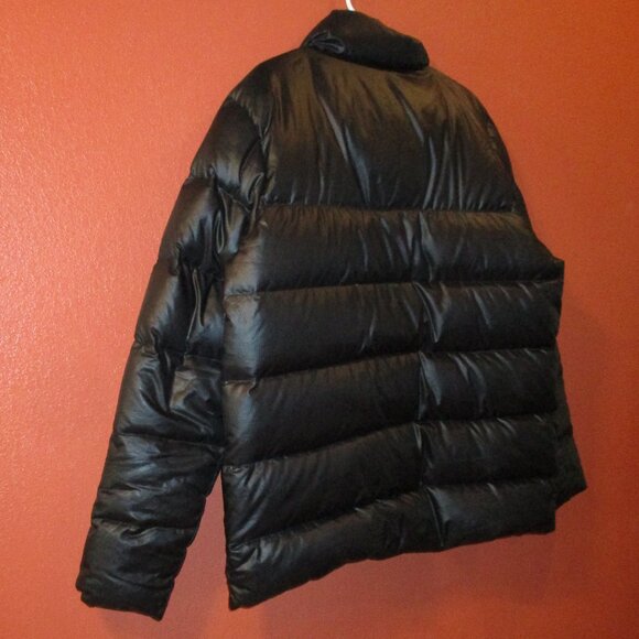 Nike Flight Puffer Men Large Black Red Full Zip Pockets Jacket - Picture 9 of 12